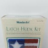 WonderArt Latch Hook Kit 12"X12" Patriot American Flag Arts Crafts 4th of July