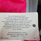 Woolrich Woman Neon Packaway Magenta Windbreaker Jacket Womens M 90s Loud Vtg