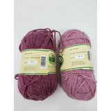 Wool-Ease Worsted Wool Lion Brand Yarn 1 + Skeins Knit Crochet Dark Rose Heather