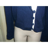 Acappella Tuxedo Jacket Santana Knit Sweater Jacket Womens 8 Canada Navy Blue