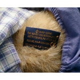 2004 Boyds Bear Karissa Heart to Heart Friend Purple Hat Plaid Dress 15" plush