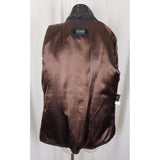 Wilsons Leather Pelle Studio Brown Snake Alligator Look Trench Coat Womens S