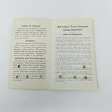 1928 Old Colony Trust Company Boston Bank Register Receipt Deposit Pass Book 5in