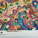 1+ Yards Saloomey For Bloomcraft Screenprint Fabric Material P-9510 Abstract