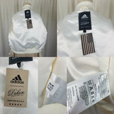 Adidas x Dehen McDonalds Silky Satin Bomber Baseball Jacket Womens L Ivory USA