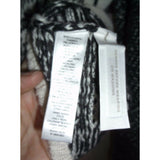 Ann Taylor Loft Alpaca Wool Plaid Knit Scoop Neck Sweater Womens L 3/4 Sleeve