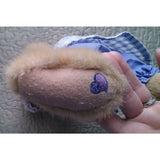 2004 Boyds Bear Karissa Heart to Heart Friend Purple Hat Plaid Dress 15" plush