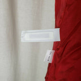 Ann Taylor Loft Petites Red Cropped Swing Jacket Womens 2P Collarless 3/4 Sleeve