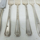 15 Pieces Community Plate Tudor W.M. Rogers & Son AA IS Stainless Silverware