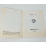 Annual Report Town Municipal Officers of Cumberland Maine 1975 Cumberland County
