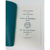 Annual Report Town Officers of Windham Maine December 31 1963 Cumberland County