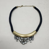 Ann Taylor Loft Paste Faux Diamond Statement Necklace Contemporary Bib Choker