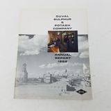 1962 Duval Sulphur & Potash Co Annual Report Shareholders Year End Financials