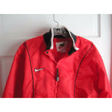 70s Nike Nylon Red Swoosh Piping Track Windbreaker Running Jacket Kids Boys L 14