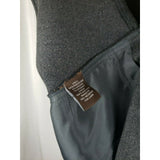 Adrienne Vittadini Gray Jersey Knit Military Look Cape Shawl Jacket Womens sz 6
