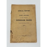 Annual Report Town Officers of Windham Maine February 1 1917 Cumberland County