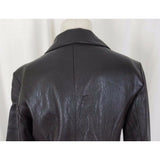 Wilsons Leather Pelle Studio Brown Snake Alligator Look Trench Coat Womens S