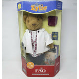 Adventures of Zylie The Bear Plush Book Set Doll FAO Schwarz Exclusive Teddy NOS