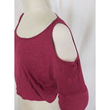 Abercrombie & Fitch Off Cold Shoulder Jersey Knit Top Tunic Shirt Womens XS