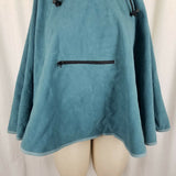 Wic-Tec All Weather Hooded Pullover Poncho Cape Shawl Womens OS Blue Rain Gear