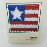 WonderArt Latch Hook Kit 12"X12" Patriot American Flag Arts Crafts 4th of July