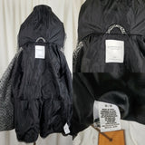 Aeropostale Hooded Wool Herringbone Fit & Flare Double Breasted Peacoat Womens M