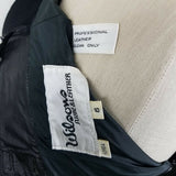 Wilsons Leather Fitted Sexy Black Pencil Skirt Womens 6 Stretch Waist Biker Knee