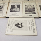 Kahlil Gibran Book Series Mixed lot of 9 Hardcover Books Dust Jackets Borzoi