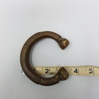 Rare 1800's Antique African Niger Baoulé Dogon Bronze Manilla Currency Bracelet