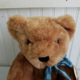 Vintage Vermont Teddy Bear Stuffed Plush Doll Toy Animal Jointed 17" 1993 USA