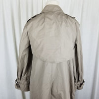 Vintage Fleet Street Long Aline Rain Shine Coat Cape Top Trench Coat Womens 8 HK