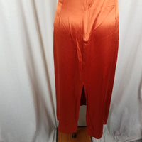 Vintage Soda Blu Maxi Sleeveless Metallic Sheen Tank Dress Womens M USA Rust