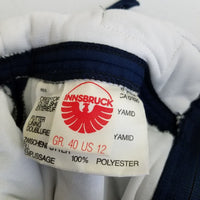 Vintage 70s Innsbruck Quilted Bib Ski Pants Salopettes Trousers Womens 12 Navy