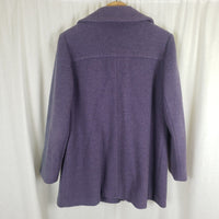 Vintage Mackintosh Lilac 90s Heathered Wool Peacoat Coat Jacket Womens 10 USA