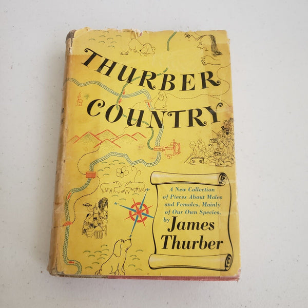 Thurber Country 1953 Book James Thurber HC DJ 1st Edition 1st Printing Vintage
