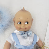 2001 Kewpie Blue Happy Birthday Boy Doll Effenbee 12" COA Jesco Rose O'Neill QVC