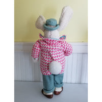 Karen Didion Spring Cottontail Collection Gentleman Bunny Figurine 20 In Easter