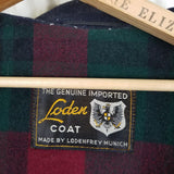 Vintage Lodenfry Loden Coat Wool Leather Toggle Closure Duffle Coat Peacoat Womens M L