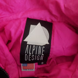 Vintage Alpine Design Down Retro 90s Puffer Parka Ski Jacket Womens 8 Deadstock