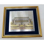 Reed & Barton Damascene Insculpture Columbia Univ Butler Library Etching Picture