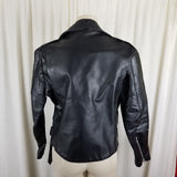 Sears The Leather Shop Motorcycle Biker Bomber Jacket Womens XS 8 Punk Grunge