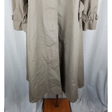 Vintage Fleet Street Long Aline Rain Shine Coat Cape Top Trench Coat Womens 8 HK