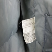 Vintage Hermans Goose Down Puffer Jacket Parka Mens L Cargo Pockets Navy Blue