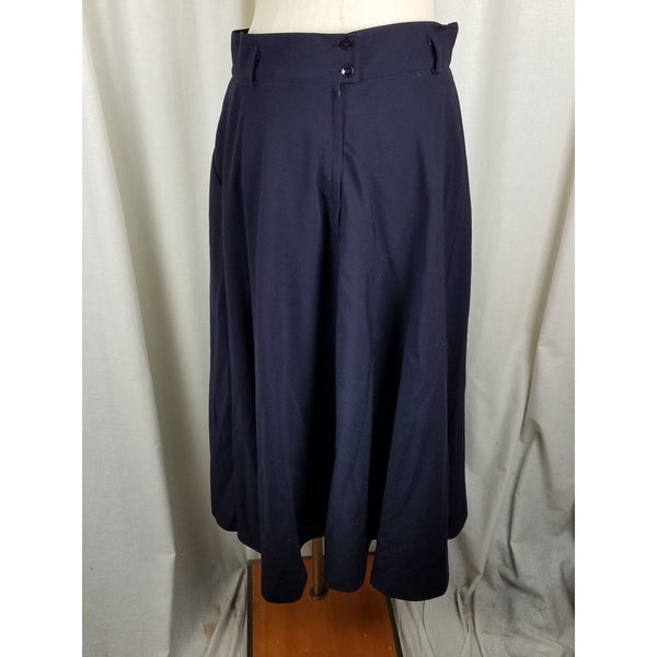 Vintage Jones New York ALine Worsted Wool Midi Full Twirl Skirt Womens 16 USA