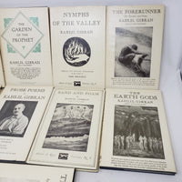 Kahlil Gibran Book Series Mixed lot of 9 Hardcover Books Dust Jackets Borzoi