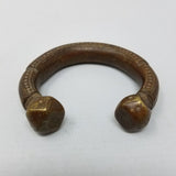 Rare 1800's Antique African Niger Baoulé Dogon Bronze Manilla Currency Bracelet