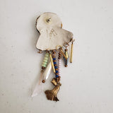 Vintage Fogg Abstract Dream Catcher Single Earrings Statement Pin Brooch Jewelry