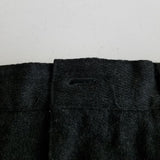 Vintage Gap Winter Wool Tweed Cuffed Pants Trousers Mens sz 34x32 Black Charcoal