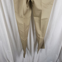 US Navy Creighton Military Uniform Khaki Pants Trousers Mens 38R Unfinished 80s