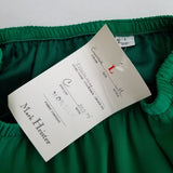 Mark Heister Silk Maxi Skirt Suit Scarf Formal Holiday Emerald Green Womens sz L